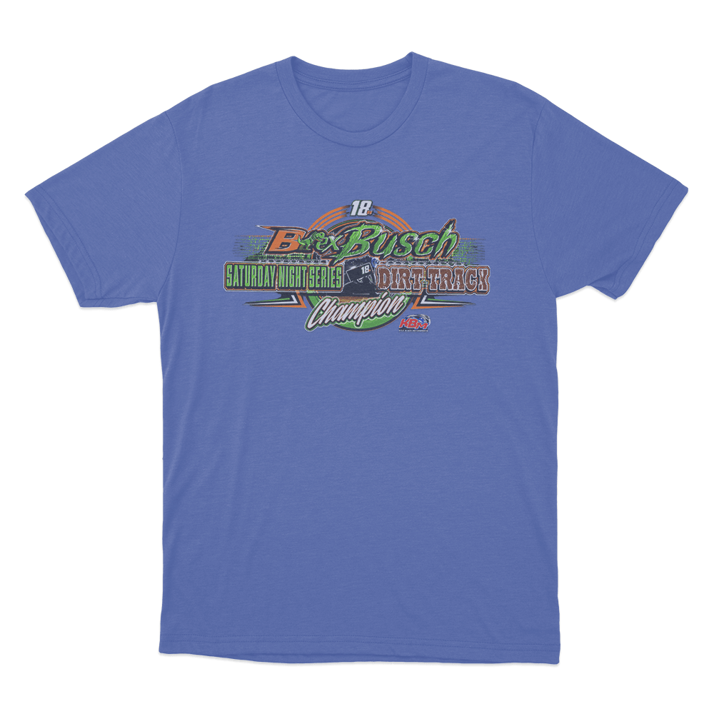 Brex Busch Dirt Track Champion Unisex T Shirt Blue Brex Busch Dirt Track Champion Unisex T Shirt Blue