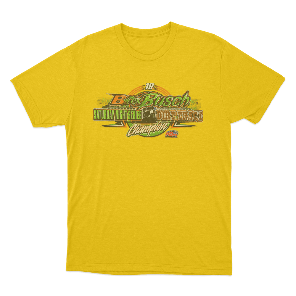 Brex Busch Dirt Track Champion Unisex T Shirt Yellow Brex Busch Dirt Track Champion Unisex T Shirt Yellow
